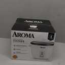 Aroma Housewares Aroma 6-cup (cooked) 1.5 Qt. One Touch Rice Cooker, White (ARC-363NG), 6 cup cooked/ 3 cup uncook/ 1.5 Qt.