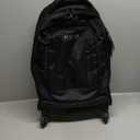 Kenneth Cole REACTION 17" Polyester Dual Compartment 4-Wheel Laptop Backpack, Black