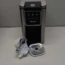 Single Serve Coffee Maker for K-Cup Pod and Grounds, Hot and Iced Coffee Maker, Strong Button Feature, 6 to 14oz Brew Sizes, 50oz Removable Reservoir, Up to 6.5 Inch Cup, Stainless Steel, Black