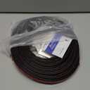 Black Rubber Weather Stripping Door Seal Strip, D Shape Door Weather Seal Strip, Self-Adhesive Soundproofing Frame Insulation Tape for Doors Frame/Window Seal, Blocks Cold Drafts Noise