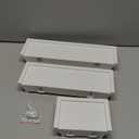 White Floating Shelves, Set of 3 Wall Mounted Hanging Shelves for  Living Room, Kitchen, Bathroom and Office