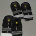 LUCKYPAW Dog Shoes for Large Medium Dogs, Breathable Dog Boots for Hot Pavement, Paw Protectors for Summer Walking Hiking Winter Snow Outdoor, No Slip Reflective Booties for Hardwood Floo-Black,6