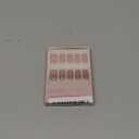 Glamnetic Press On Nails - Dusty Pink | Medium Square Fake Nails, Sheer Mauve Neutral, Salon Quality | 15 Sizes - 30 Nail Kit