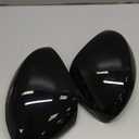 Moonlinks Compatible with Honda Civic 11th Gen 2022-2025 LX EX EX-L Si Sedan Sport Side Mirror Cover Replacement, Glossy Black Left Driver Right Passenger Side Clip-on Mirror Cap WITHOUT Turn Signal