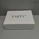 PARTY Women's Fashion Sneaker Lace Up Low Top Comfortable Cushioned Walking Shoes,Podcast,Silver Met,8