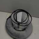 Sponge Core Dog Cone, Inflatable Dog Cone Collar Alternative, Dogs Donut Collar After Surgery, Soft Cone for Large Medium Small Dogs to Stop Licking, No Inflation Required, Clear View(Size 8, Gray) (Size 8(Neck: 19.5"- 22.0"))