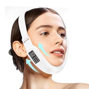 Electric Double Chin Device and V-Face Machine with 8 Modes and 15 Gear Adjustable Intensities - Intelligent Double Chin Machine for V-face