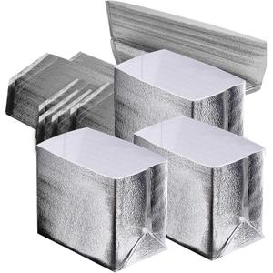 10 PCS Reusable Insulated Shipping Bags 13.4 x 9.5 x 13 Inch, Thermal Box Liners for Lunch Box Camping Picnic Foil Insulated Bag Liner Waterproof Insulation Package for Frozen and Hot Food