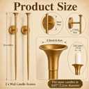 31.5" Long Wall Candle Sconce Set of 2 Antique Bronze Candle Holder Wall