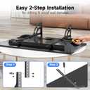 XINLEI Universal Table Top TV Stand for Most 22 to 65 inch LCD LED Plasma Flat Screen TVs, Height Adjustable Leg TV Replacement Stand, Max VESA 800x500mm, Support up to 120lbs ML1760E