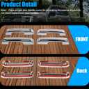 AUCERAMIC Chrome Door Handle Covers for 2021-2025 Ford F150, 2023 2025 F-250/F-350/F-450/F-550 Super Duty, 2021-2025 Ford Bronco, Exterior Door Handle Covers Caps