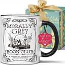 Book Club Gothic Skeleton Mug Gifts for Books Lover - Unique Gift for Fantasy Book Lovers, Bookish Gifts, Librarian Gift for Readers Bookworm