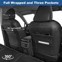 Custom Seat Covers for Toyota RAV4 2019 2020 2021 2022 2023 2024 2025 Hybrid,LE,XLE,XLE Premium,Limited,Base,SE,RAV4 Seat Covers Front Set Faux Leather (Black, 2 Seats)