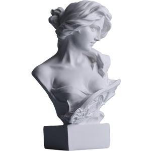 6" H Greek Mythology Bust Statue Decor,Artemis Statues Roman Goddess Figurines,Used for Sketch Practice Aesthetics Statues and Sculptures and Indoor Filling Space for Living Room, Bedroom and Study