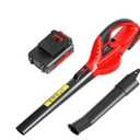 MZK Leaf Blower Cordless Leaf Blower,20V Battery Powered Leaf Blower for Lawn Care, Electric Lightweight Mini Leaf Blower