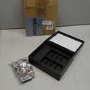 Anxiety Bookshelf, Mini Books Display for Stress Relief, Small Decorative Miniature Library for Book Lovers,Family and Friend Gift (Black)