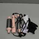 Rotating Curling Iron Set, Automatic Curling Wand for Long Hair, Easy to Use Hair Curler Get Effortless Beach Waves, 3 Sizes Ceramic Barrel 1/1.25/1.5 Inch to 410F with Home Button, Dual Voltage (Pink)