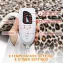 Deepsoon Heating Pad,Electric Heating Pads for Back,Neck,Moist Heating Pad for Abdomen Shoulder Knee Legs,Dry/Moist Heat&Auto Shut Off,Mother's Day Birthday for Men and Women,Leopard Print,24x12 Inch
