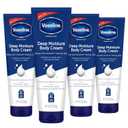 Vaseline Intensive Care Body Cream Deep Moisture 4 pk with Healing Petroleum Jelly & Vitamin E Rich & Smooth for Dry Skin 9 oz