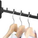 Mooche Swing Clothes Hanger Rack, Garment Racks Folding Clothes Bar Wall Mounted, 180Rotation Laundry Drying Rack 304 Stainless Steel Space Saving for Laundry Room Bedroom Balcony, 9.45" Long
