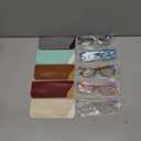 Reading Glasses Blue Light Blocking, Computer Glasses for Women Men, Fashion Square Eyeglasses 5 Pairs, +2.0