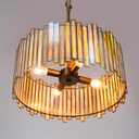 Drum Chandelier 4-Light, Brass Gold Tiffany Pendant Lighting Fixture with Stained Gradient Green Glass Shade, 16 Round Ceiling Hanging Lamp Kitchen Island Bedroom Dining Living Room