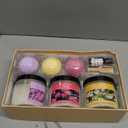 spa luxetique Bath Salts, 8pcs Bath Salts Gift Set with Argan Oil, Bath Bombs, Wooden Scoop, Epsom Salt for Soaking in Lavender, Rose, Chamomile Scent, Mother's Day Gifts, Christmas Gifts for Her