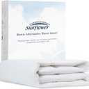 sunflower Comforter Queen Size White Down Alternative Filling 100% Cotton Shell Lightweight Bedding Queen Comforter Blanket for Summer with Corner Tabs Soft Breathable Machine Washable