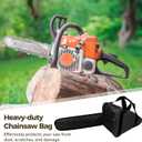 OMISTAR 20 Inch Chainsaw Carrying Bag, Heavy-Duty Oxford Cloth Chainsaw Bag, Portable Storage Holder for Chainsaws, Zippered Chainsaw Case, Waterproof Protection Tool Bag