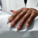 BTArtboxnails French Gel Nail Tips - French Tip Press on Nails Brown Long Stiletto XCOATTIPS, Fake Nails for Nail Art DIY