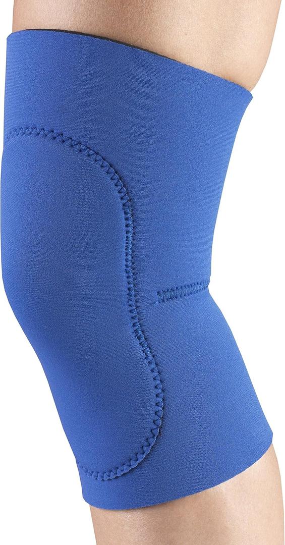 OTC Knee Support, Oval Pad, Slip-on Sleeve, Neoprene, Medium (Blue)