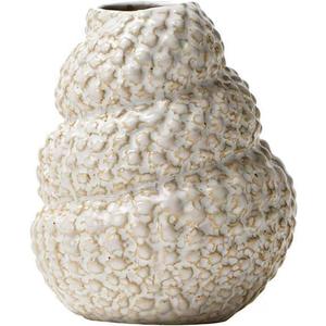 Unique White Ceramic Conch Vase - Cute Wabi-Sabi Style Handmade Flower Vase, Charming Modern Boho Ins Style Decorative Vases for Flowers, Great for Living Room, Shelf, Bookshelf and Entryway Décor