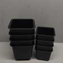 NKPOPHETE 8 inch Bed Risers Adjustable Furniture Risers - Heavy Duty Non-Slip Lift Supports for Beds/Couches/Sofas, Durable Square Design with Creates Storage Space (4 Pack Black, 3/5/8 lnch Square)