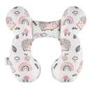 vocheer Baby Travel Pillow(Upgraded), Head and Neck Support Pillow for Pushchair, Car Seat,Stroller, Bouncer, Cotton, Hedgehog