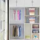 WFK handbag 4-piece set, foldable thick fabric storage bag, used for organizing bedrooms, wardrobes, and wardrobes; Can store clothes, blankets, plush toys, blue