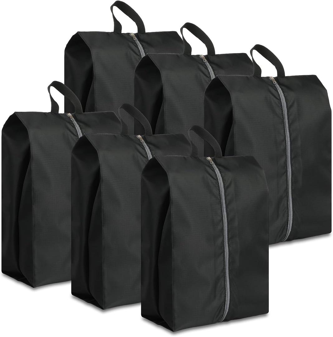 Shoe Bags for Packing, Set of 6 Large Waterproof Portable Shoe Bags with Zipper - Travel Essentials for Women and Men