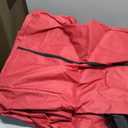 Patiobay Rolling Christmas Tree Storage Bag 9 Ft Xmas Artificial Disassembled Trees, 600D Waterproof Oxford Fabric, Durable Wheels & Handles, Heavy Duty Storage Container (Red)