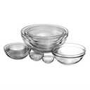 Anchor Hocking 10 Piece Mixing Bowl Set, Nesting Serving Bowls & Mixing Bowls (1 oz, 2 oz, 4 oz, 6 oz, 10 oz, 16 oz, 1 Qt, 1.5 Qt, 2.5 Qt, 3.5 Qt)