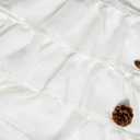 jinchan Ruffled Valance Curtain Slubbed Crossed Kitchen Valance Vintage Shabbychic Style for Living Room Small Windows 18 Inch Cottagecore Farmhouse Half Window Rod Pocket 1 Panel White