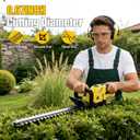 22'' Cordless Hedge Trimmer - 2x4.0AH Batteries & Charger, SK5 Dual-Action Blade Hedge Clippers Handheld, 180 Rotating Handle, 4.1Lbs Electric Hedge Trimmer for Yard/Garden