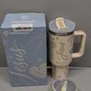 Stainless Steel 40 Oz Christian Tumbler with Handle - Ideal for Travel and Home