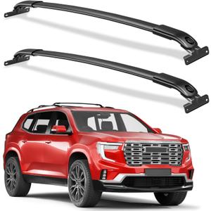 Wonderdriver 220lbs Roof Rack Cross Bars Compatible with GMC Acadia 2024 2025 2026 (with Side Roof Rails), Heavy Duty All-Metal Aluminum Roof Rails Crossbars Cargo Canoe Black