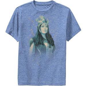 Marvel Eternals Ajak Teal Boy's Performance Tee (Medium, Royal Blue Heather)