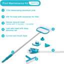 Intex 28003E Deluxe Above Ground Pool Maintenance Kit for Minimum 800 GPH Flow Rates with Vacuum, 110" Pole, Wall Brush and 24' Hose 