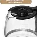 12-Cup Replacement Coffee Carafe Compatible with Hamilton Beach Coffee maker Pot 49902, 49915, 49905C, CM4309, 49317, 49467, 49611, 49904, 49934, 46230, 46290, 46293, 46294, 46299