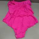 Century Star Womens Athletic One Piece Retro Flounce Swimsuits Ruffled Tiered Tummy Control Swimwear Plus Bathing Suits (14-16)