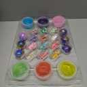 2025 Christmas Slime Advent Calendar for Kids, Crystal Fidget Holiday Surprise Gift Set, 24 Days Christmas Countdown Calendar Xmas Toys Gifts Boys Girls Toddler Party Favors Christmas Stocking Stuffers