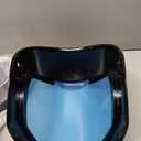 Honeywell Uvex Bionic Face Shield with Clear Polycarbonate Visor and Anti-Fog/Hard Coat (S8510), 1 Count (Black)