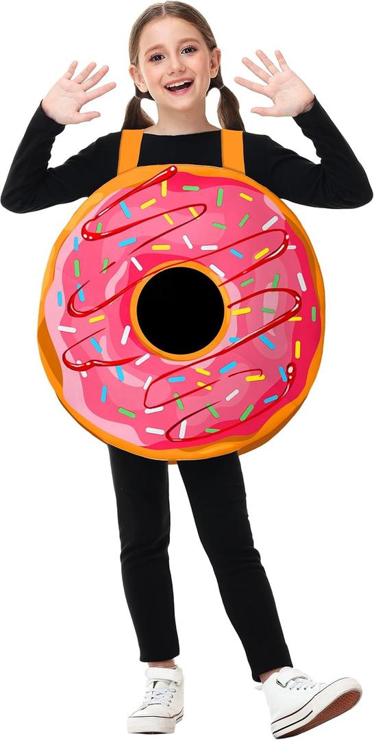 AOBUTE Boy Girls Halloween Carrot Waffle Banana Doughnut Cookie Costume Kids Food Suit (Medium)