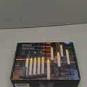 PChero 10 Pcs Rechargeable Flameless Taper Candles with Charging Station, 6.7" LED Candles with Remote & Timer, Battery Operated Flickering Tapered Candlesticks for Window Wedding Christmas Home Decor